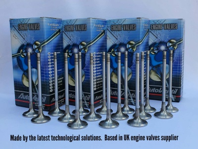 Set of 16 exhaust valves for BMW 4.0 M60B40, Range Rover 4.4 M62B44 32V